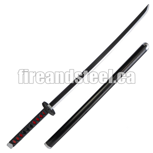 Tanjiro Kamado's Black Nichirin Katana with Sheath (High Density Foam)