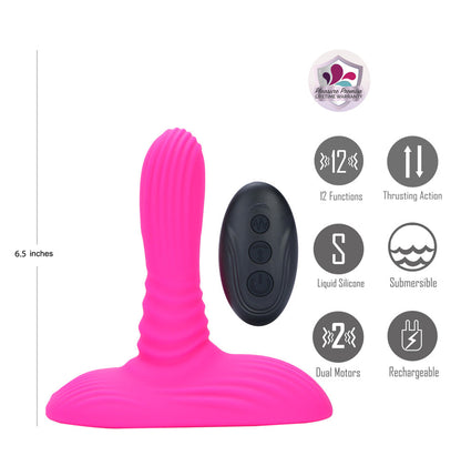Maia Adira – USB Rechargeable Wireless Remote Thrusting Vibrator