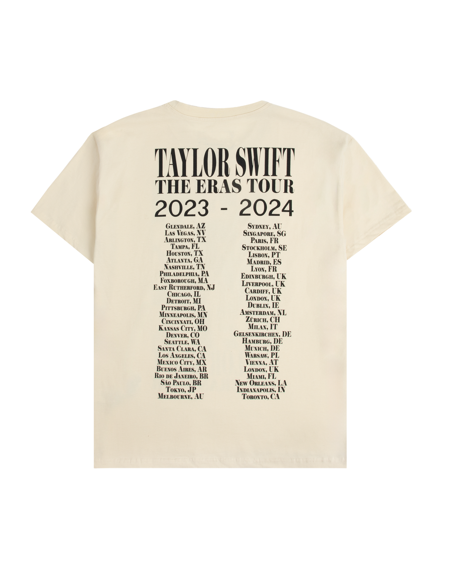 Taylor Swift | The Eras Tour Through Toronto Beige T-Shirt