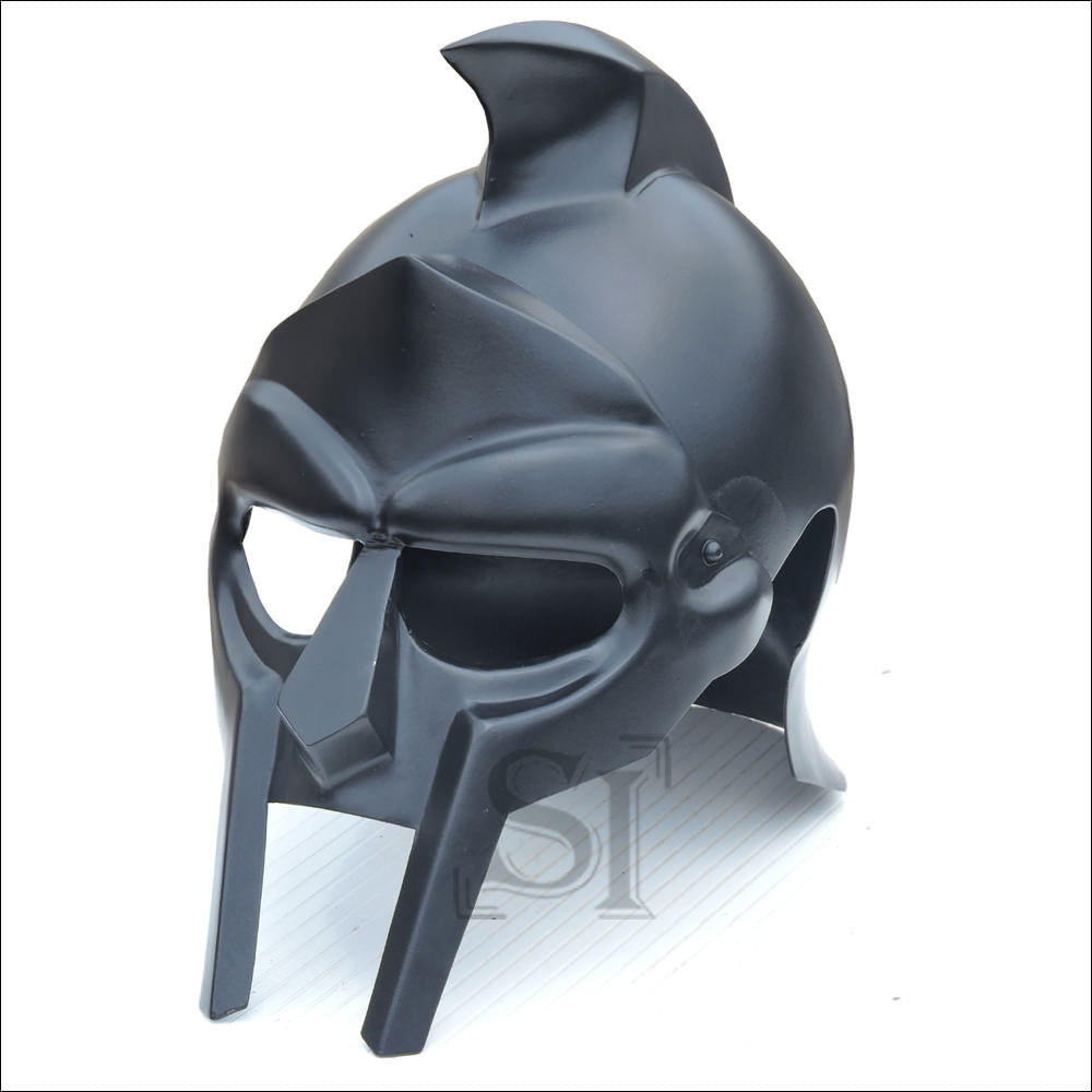 Rhino Armor Black Gladiator Warrior Helmet
