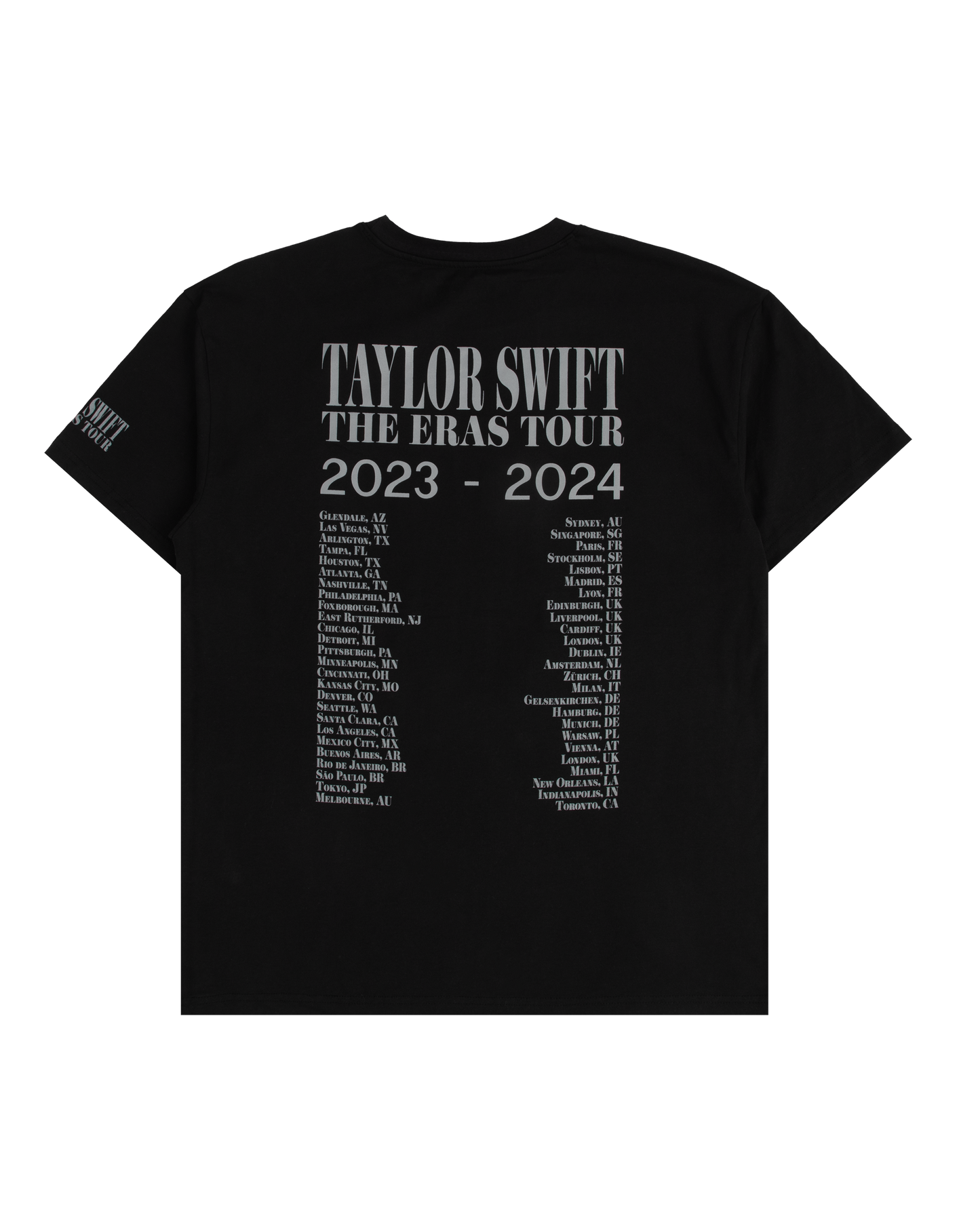 Taylor Swift | The Eras Tour Through Toronto Black T-Shirt