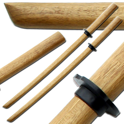 Bokken Kendo Brown Practice Sword Cosplay