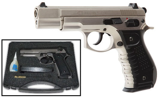 Blow C06 9MM Blank Firing Gun Satin Finish Starter Pistol