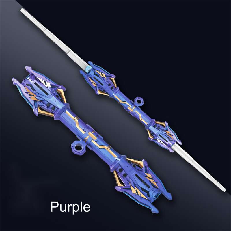 GS257-Double-head Rotatable Flash Lightsaber Telescopic Sword