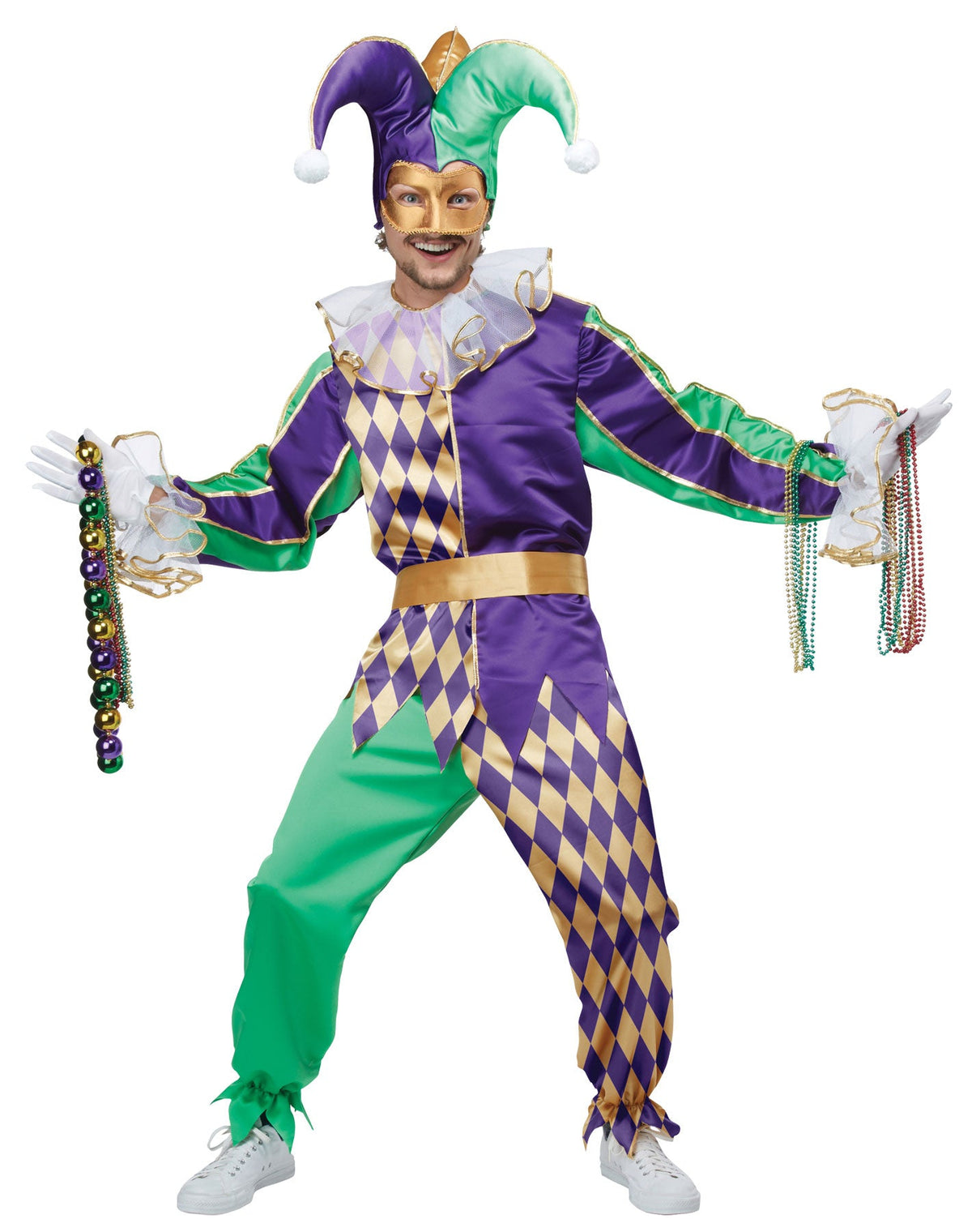 Men's Mardi Gras Jester Costume