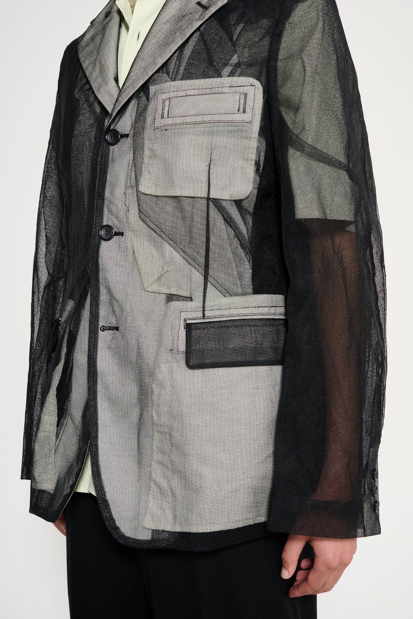 Comme des Garçons Homme Plus Jacket Black Cream