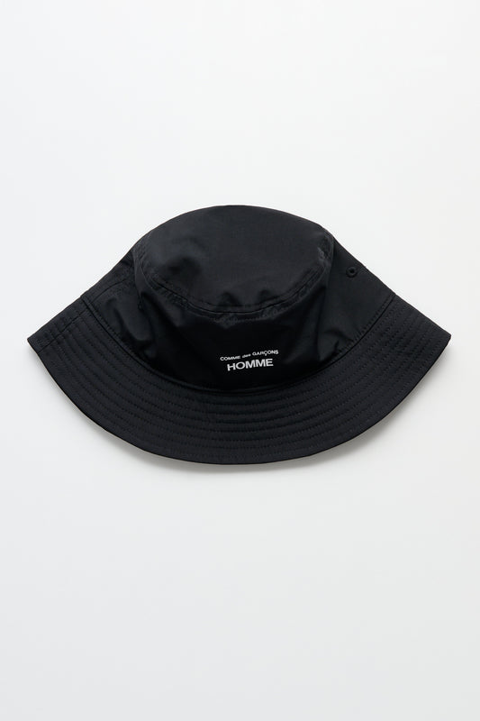 Comme des Garçons Homme Logo Bucket Hat Black