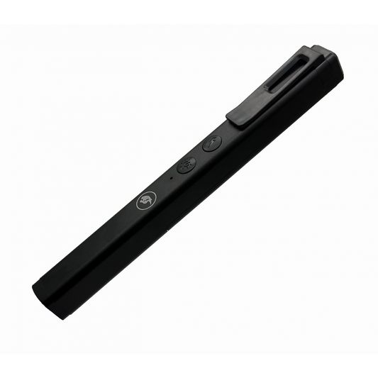 Stun Gun Self Defense Black Pen Style with LED Light USB Rechargeable