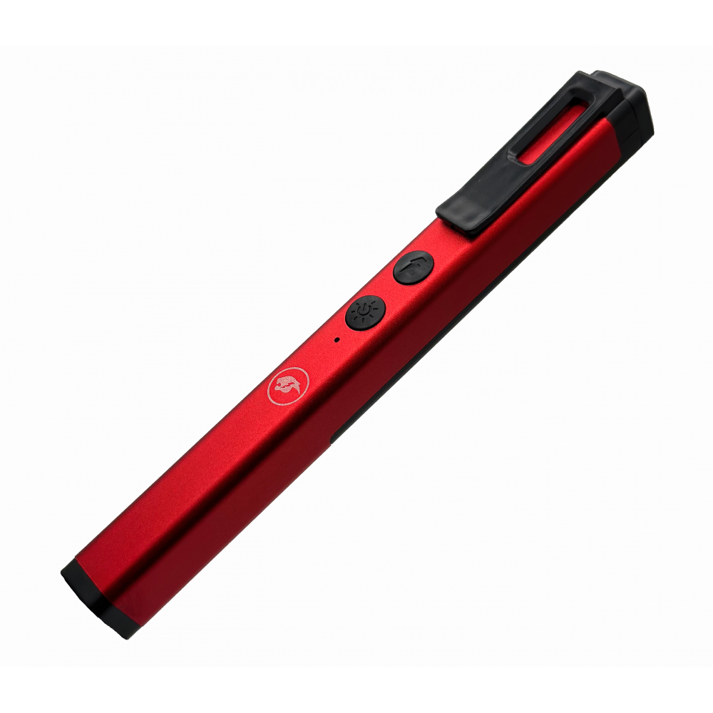 Stun Gun Self Defense Red Pen Style with LED Light USB Rechargeable - TOPHATTER'S ARMORY DEALS