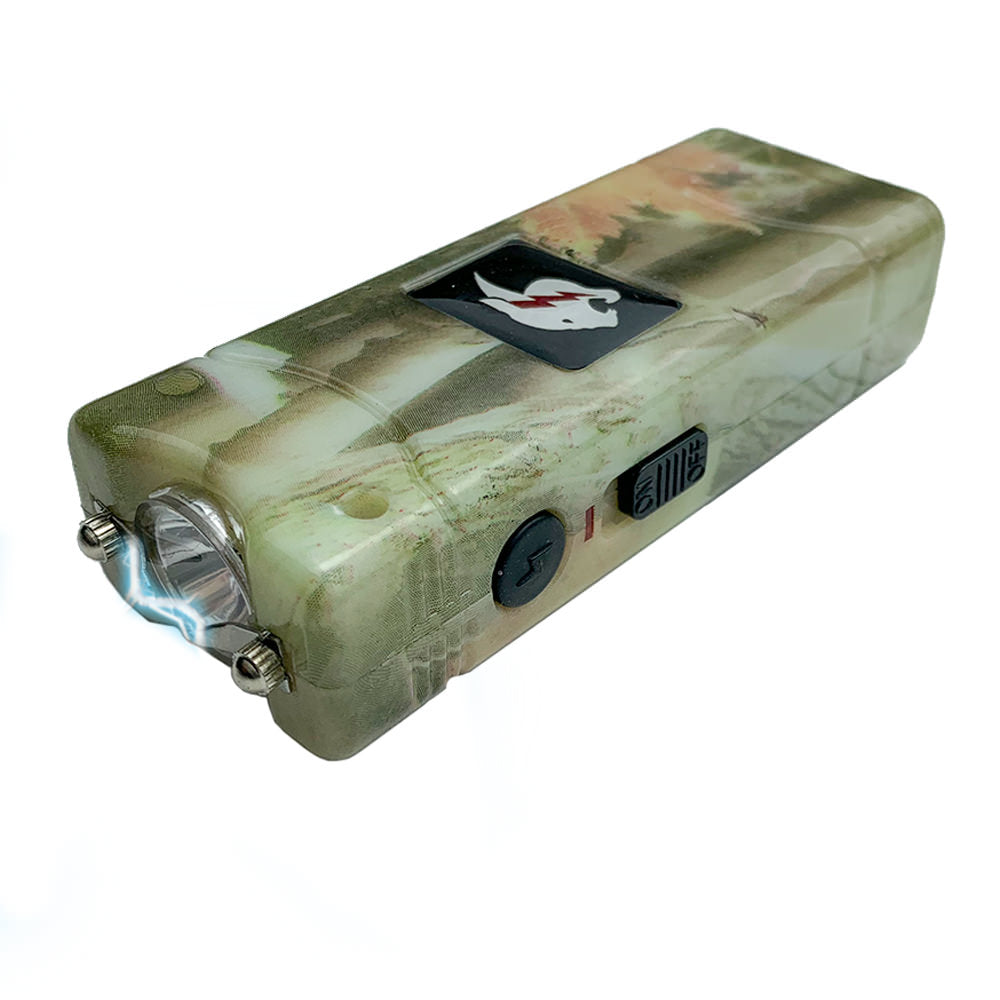 Camo MAX POWER Rechargeable Mini Stun Gun With LED Light