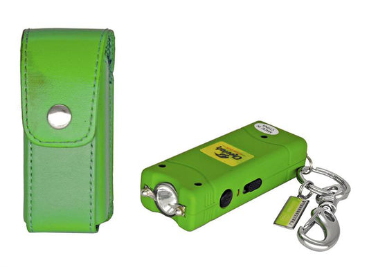 Nitro 2.5 Million Volt Stun Gun Rechargeable with LED light in Green Zombie
