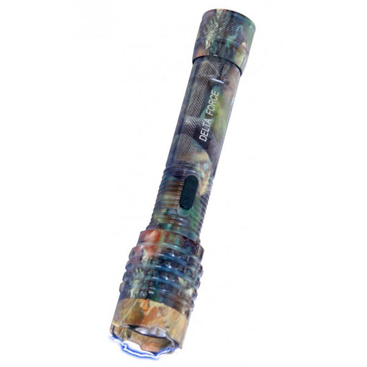 Delta Force Camo Stun Gun 10 Million Volt Rechargeable LED Flashlight