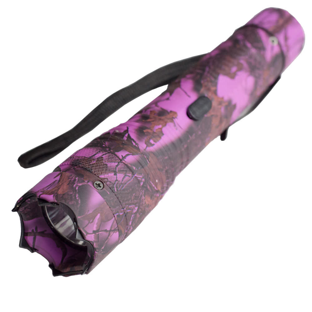 ELITE FORCE Stun Gun 10 Million Volt Rechargeable LED Flashlight Pink Camo - TOPHATTER'S ARMORY DEALS