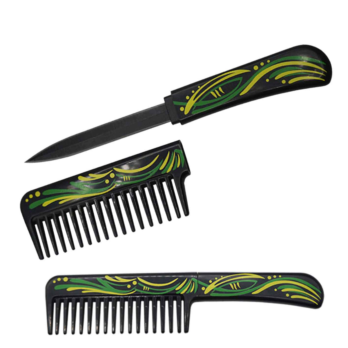 Self Defense Brush Comb With Hidden Knife - TOPHATTER'S ARMORY DEALS
