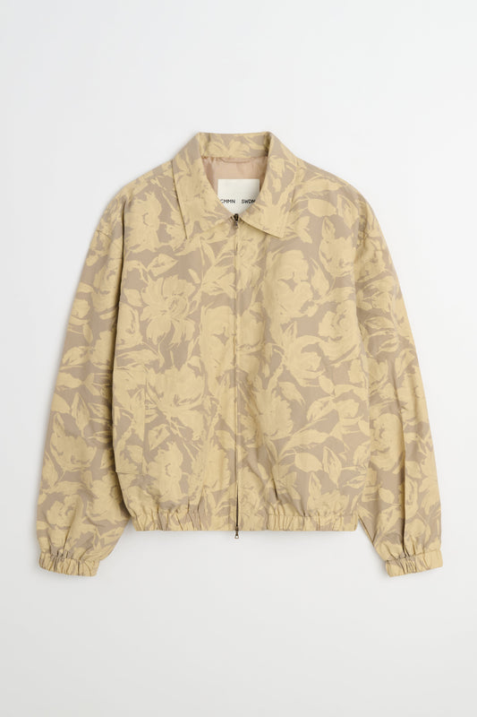 CMMN SWDN Luke Floral Print Blouson Faded Yellow