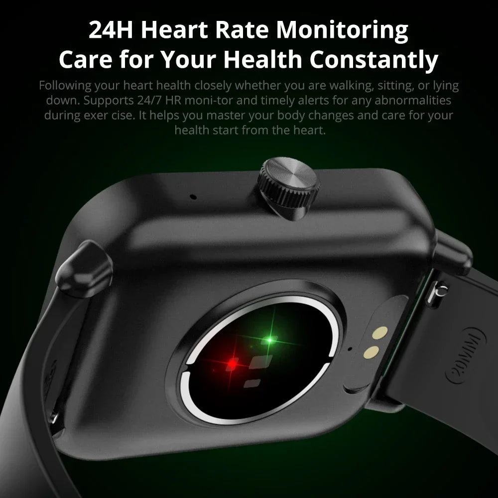 Voice Calling Smart Watch Screen Health Monitor (Black)
