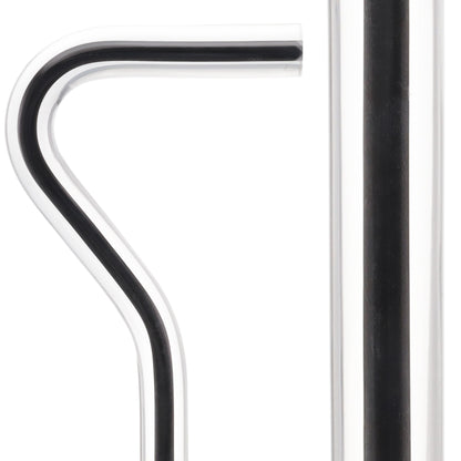 Dr. House Inspired Flame Cane "The Phoenix" - Clear Acrylic, Black Stripe