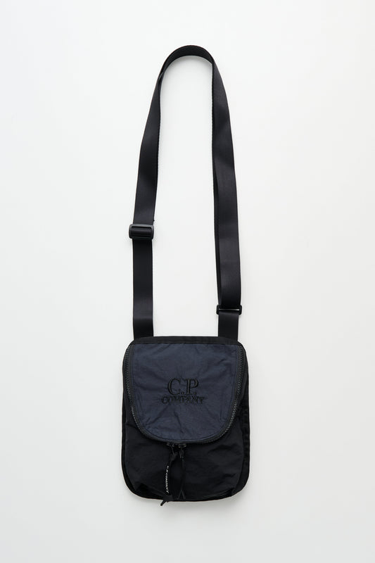 C.P. Company Plain Paper Touch Shoulder Bag Black