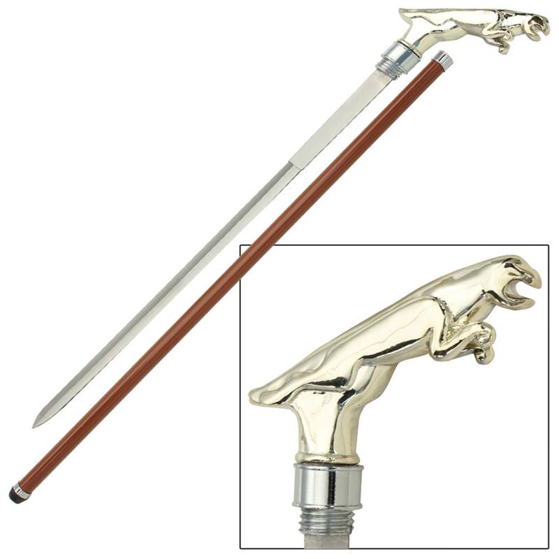 Majestic American Jaguar Walking Cane Sword - TOPHATTER'S ARMORY DEALS