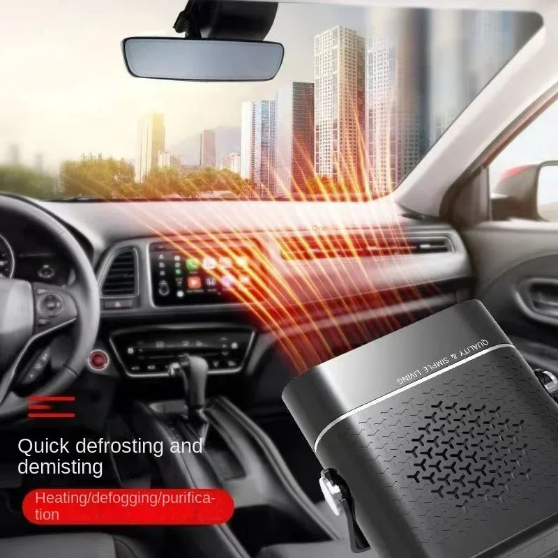 200W Portable Car Heater/Cooler Fan - 12V Defroster