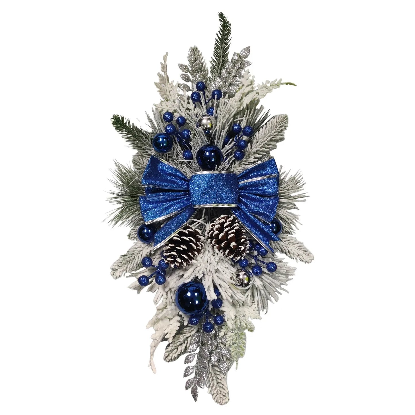 Christmas Wreath Rustic Double Pinecone Decor