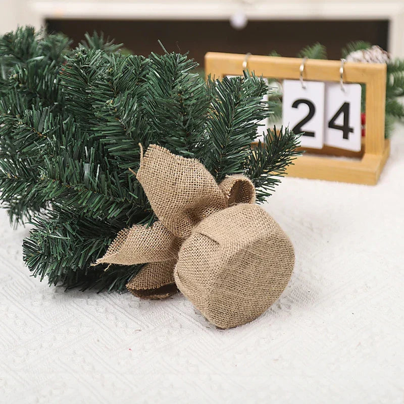 Premium Hinged Artificial Christmas Tree with Metal Stand
