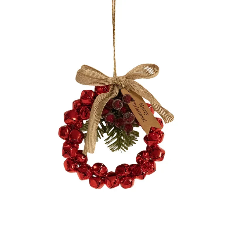 Christmas Bell Pendant Tree Wreath Door Hanging Decor