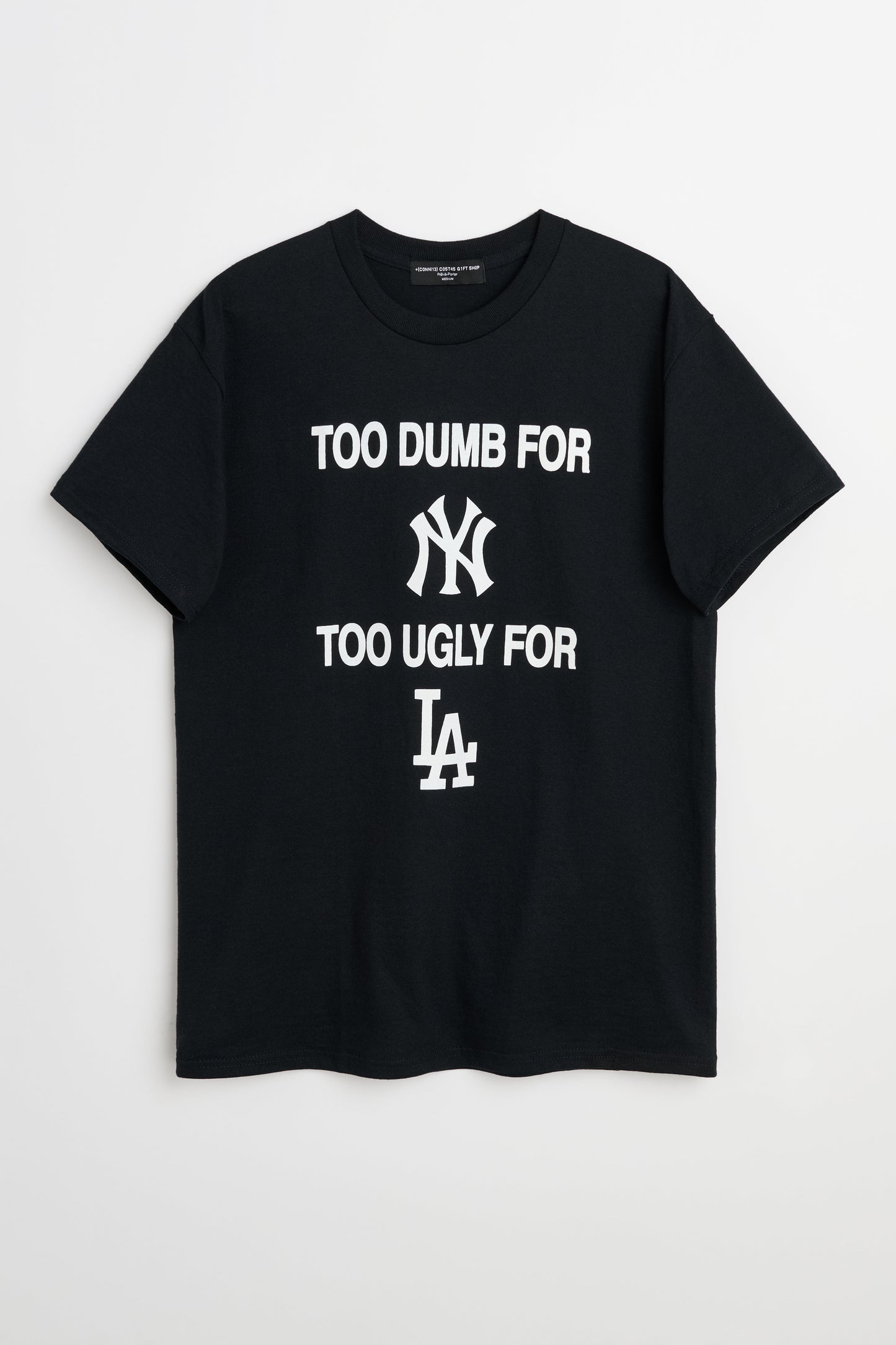 Connie Costas NY/LA Front Graphic T-shirt Black