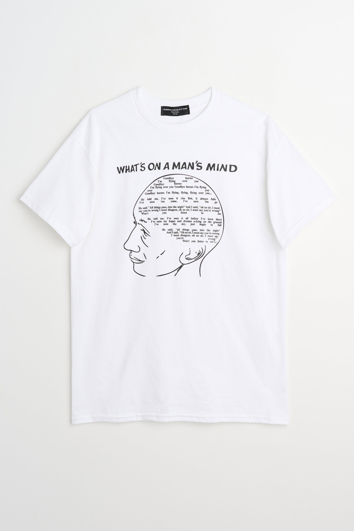 Connie Costas Goodbye Horses T-shirt White