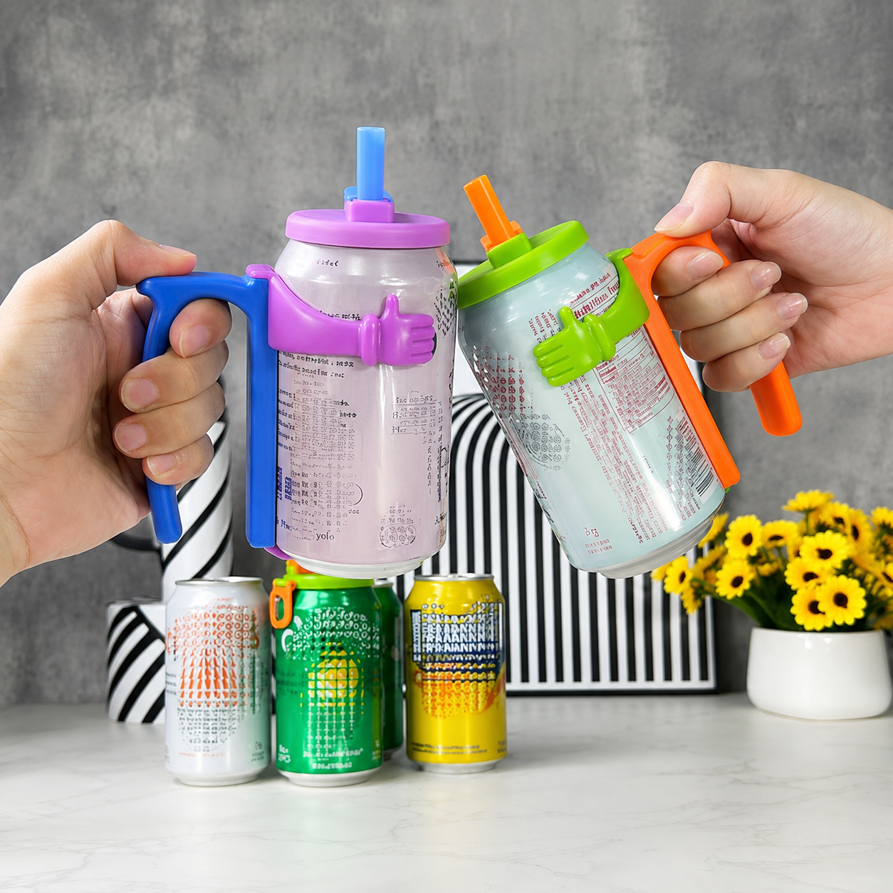 Dipesi Can Handle and Lid Gift Set for Kids Adults and Seniors
