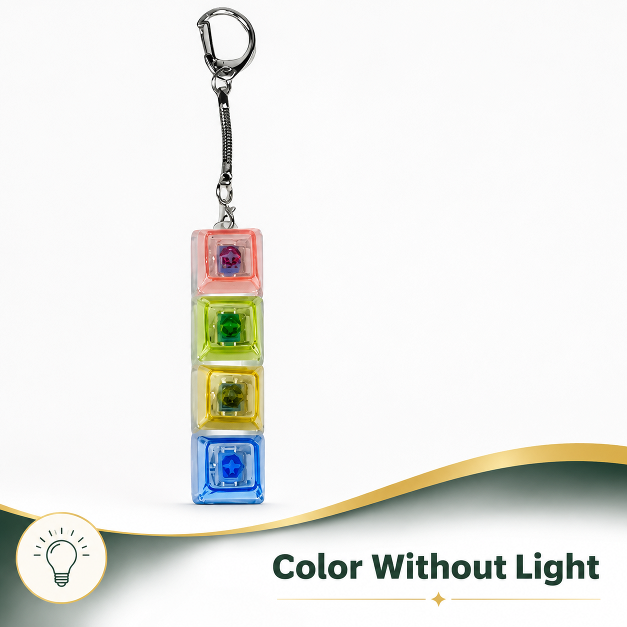 LED Keyboard Fidget Keychain Gift for Kids Teens and Adults