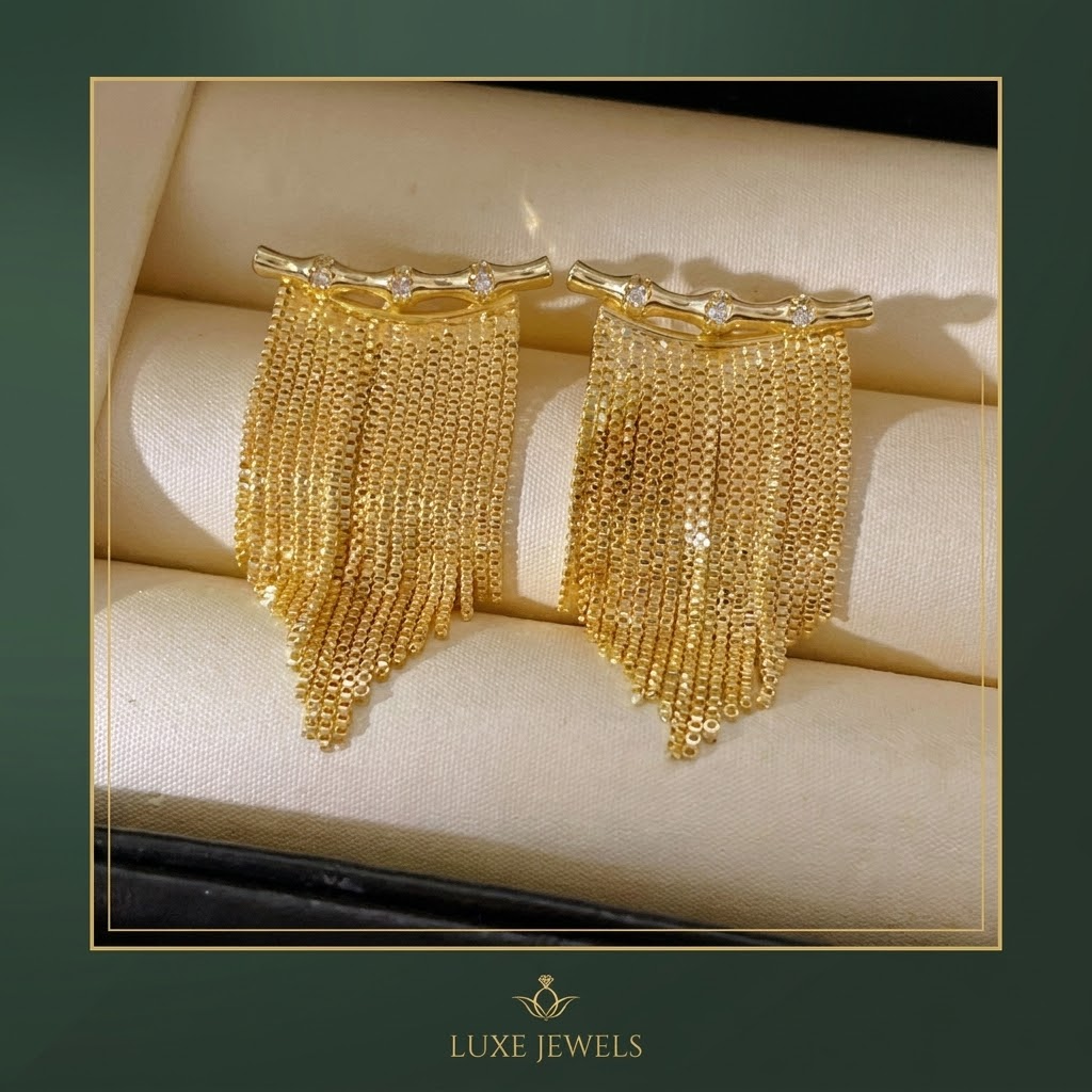 Gold Statement Fringe Earrings That Turn Heads and Win Compliments
