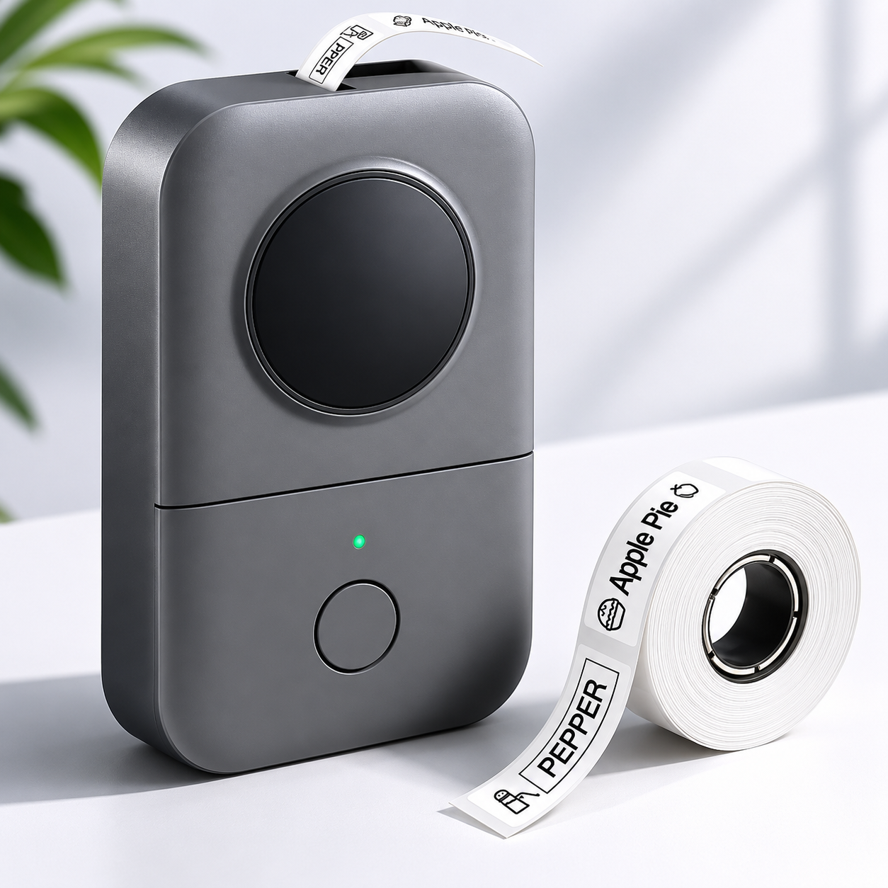 Portable Bluetooth Label Maker - Inkless Thermal Printer for Home & Office