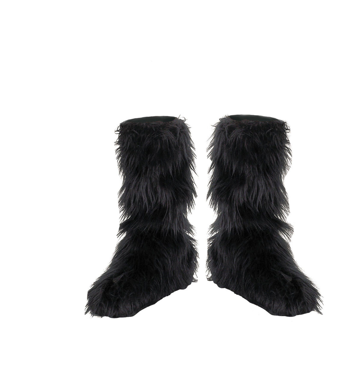 Girl's Black Furry Boot Covers