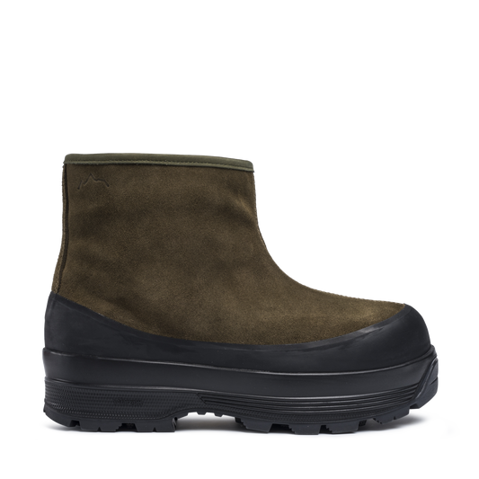 Badia Shearling Capers Green Suede M