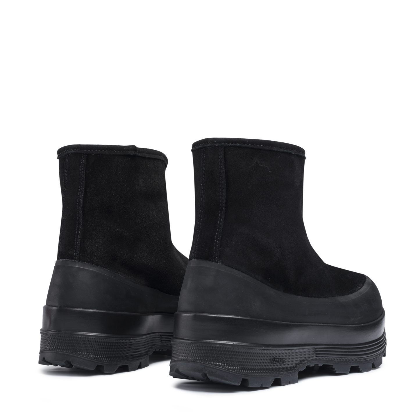 Badia Shearling Black Suede M