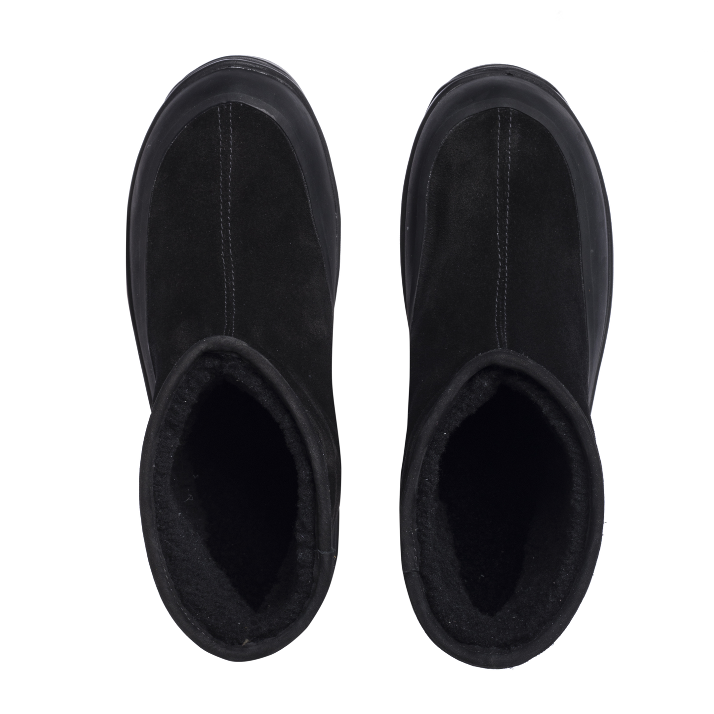 Badia Shearling Black Suede W