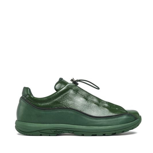 Licata Green Crackled Patent Leather M