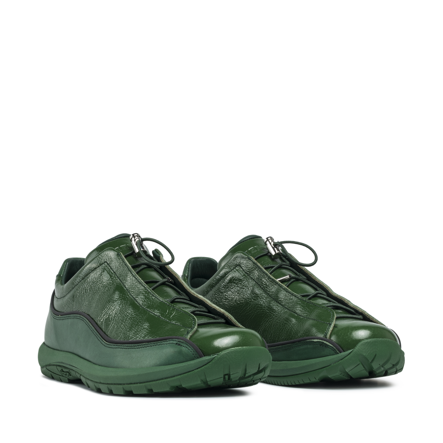 Licata Green Crackled Patent Leather M
