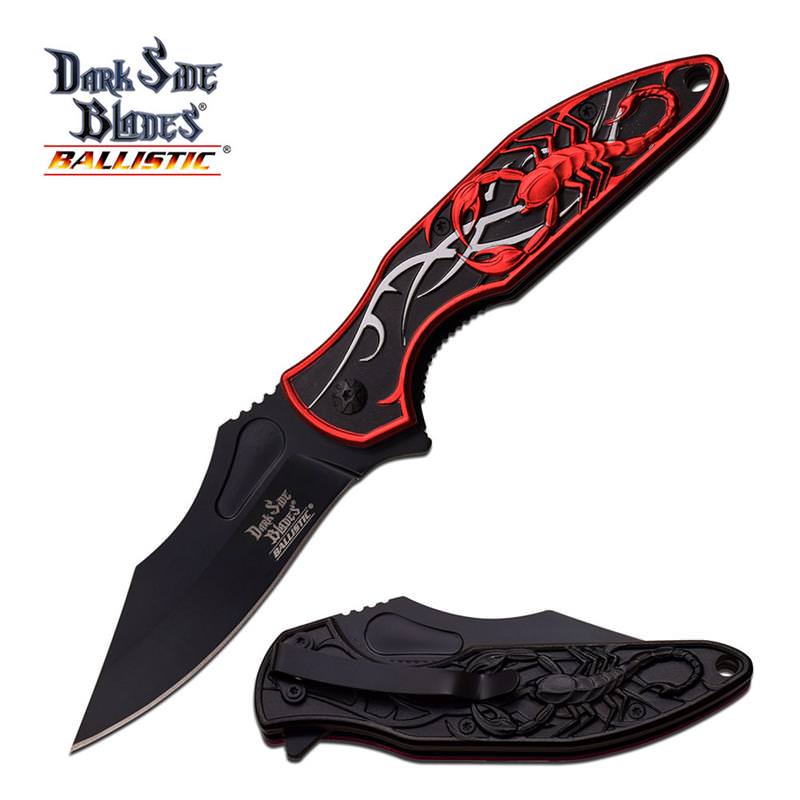 Red Scorpion Tactical Hunting Rescue Spring Assist Knife - TOPHATTER'S ARMORY DEALS