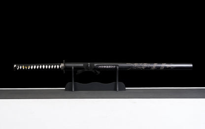 The Last Samurai - Display (Straight) Katana (Black Blade)