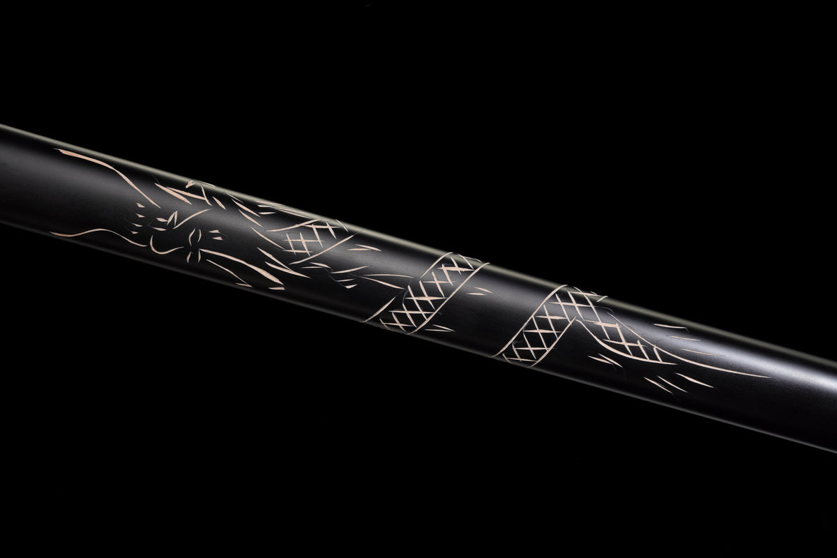 The Last Samurai - Display (Straight) Katana (Black Blade)