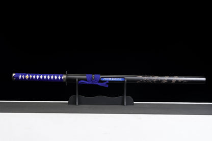 The Last Samurai - Display (Straight) Katana (Blue Blade)