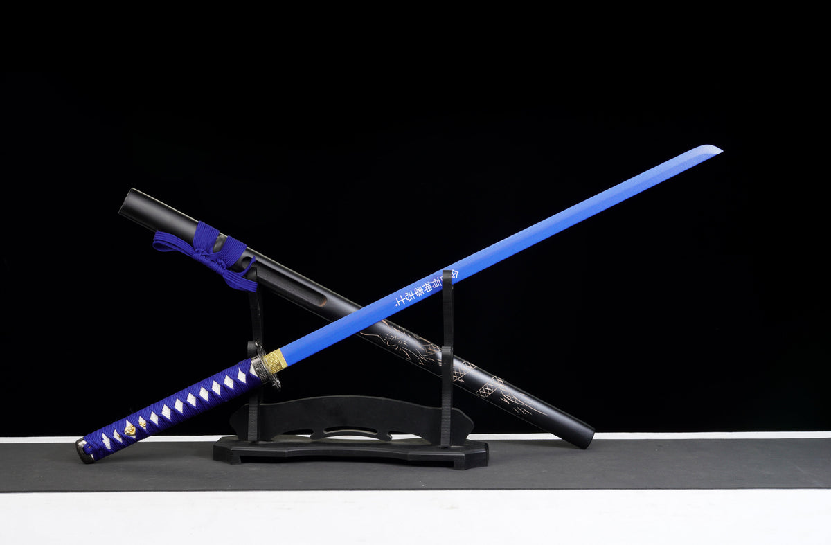 The Last Samurai - Display (Straight) Katana (Blue Blade)