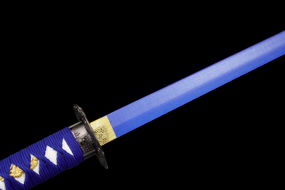 The Last Samurai - Display (Straight) Katana (Blue Blade)