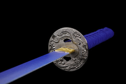 The Last Samurai - Display (Straight) Katana (Blue Blade)