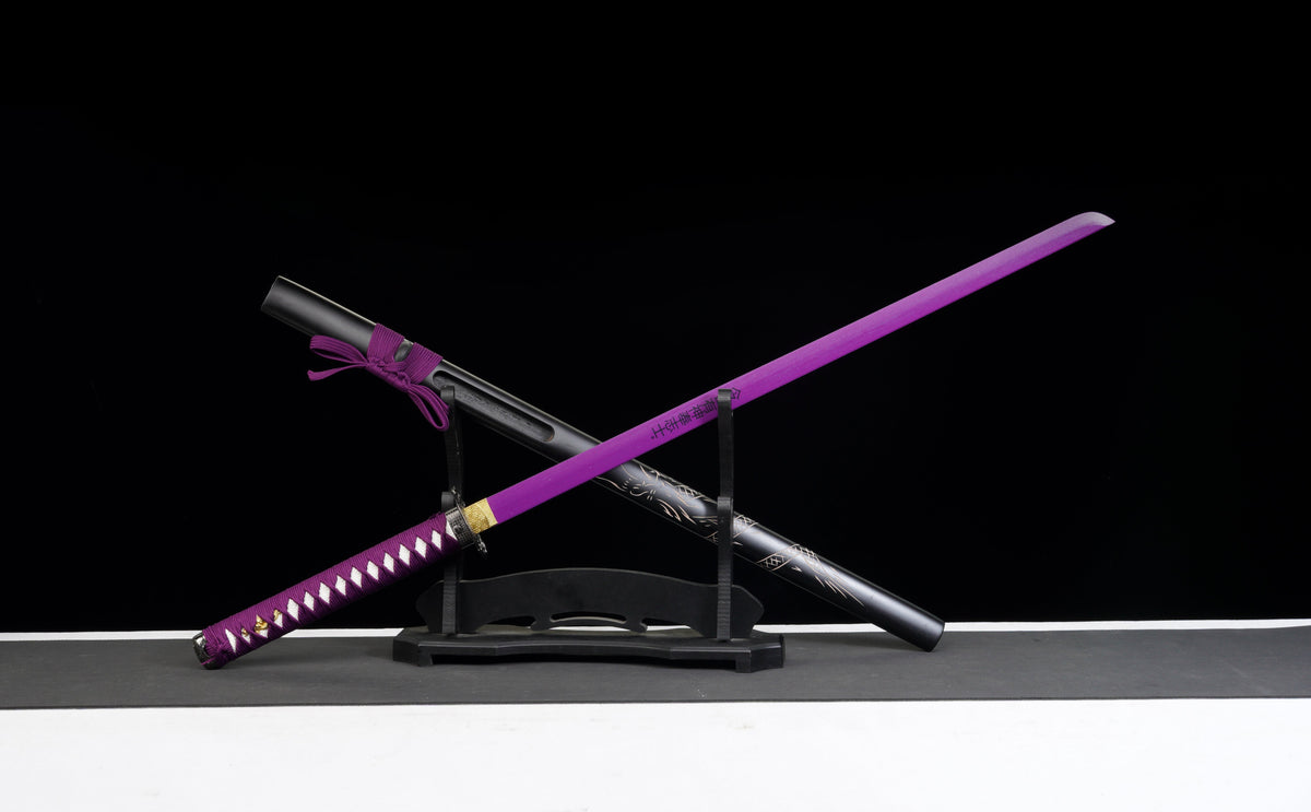 The Last Samurai - Display (Straight) Katana (Purple Blade)
