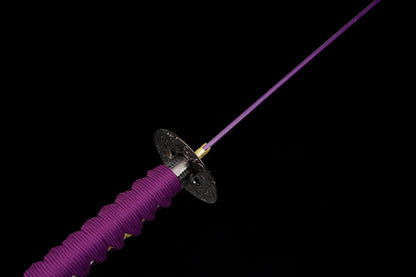 The Last Samurai - Display (Straight) Katana (Purple Blade)