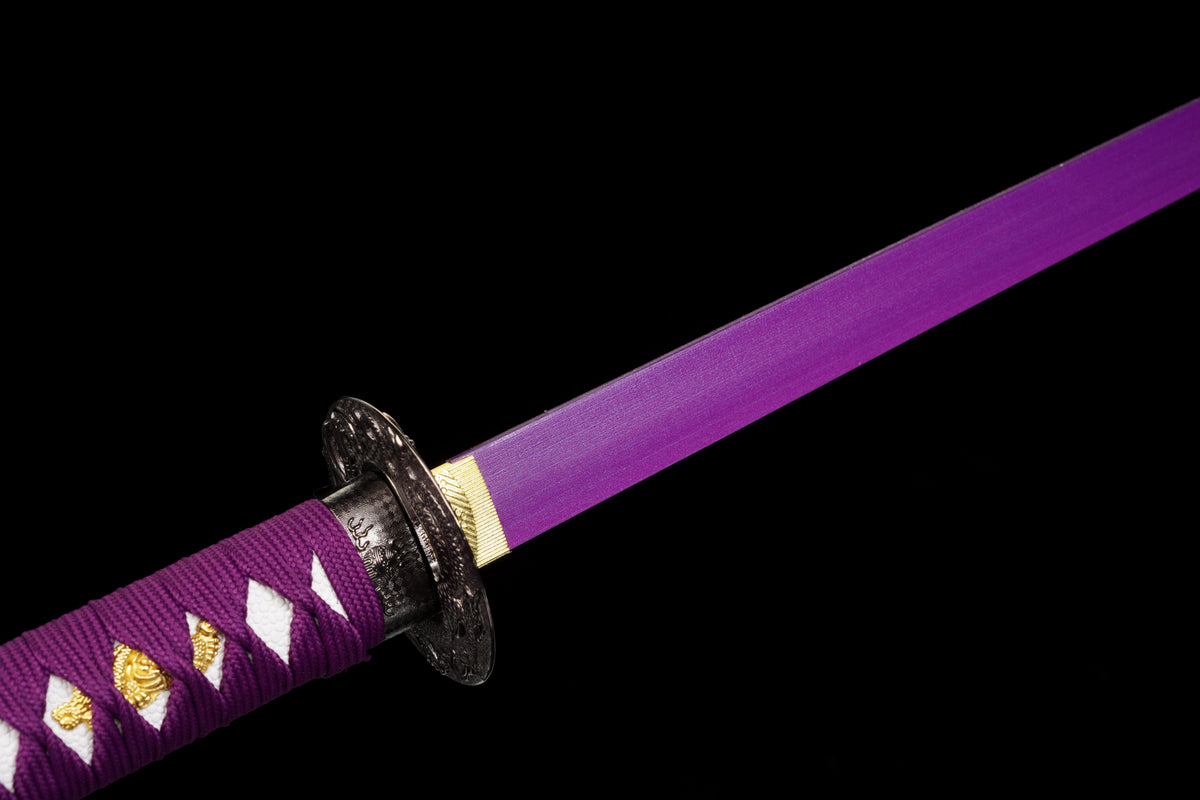 The Last Samurai - Display (Straight) Katana (Purple Blade)