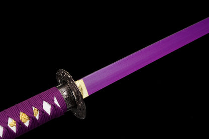 The Last Samurai - Display (Straight) Katana (Purple Blade)